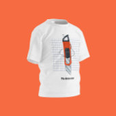 Schattigee Hand Getrokken Cutter Naam T-Shirt