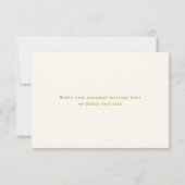 Schattigee Hand getrokken Floral Baby shower dank  Bedankkaart (Achterkant)