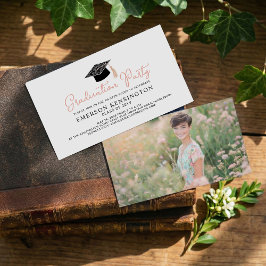 Schattigee Hand getrokken Graduation Party Invitat Informatiekaartje