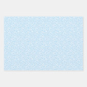 Schattigee Hand getrokken harten patroon Baby blau Inpakpapier Vel (Voorkant 2)