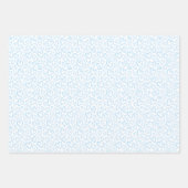 Schattigee Hand getrokken harten patroon Baby blau Inpakpapier Vel (Voorkant)