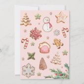 Schattigee Hand getrokken Kerst Cookie Exchange Pa Kaart (Achterkant)