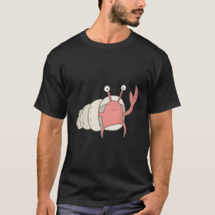 Schattigee Hand Getrokken Kunst Hermit Krab Zegt H T-shirt