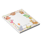 Schattigee Hand getrokken Oerwoud Dieren gepersona Notitieblok (Schuin)