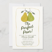 Schattigee Hand getrokken Perfect Pear Vrijgezelle Kaart (Voorkant)