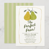 Schattigee Hand getrokken Perfect Pear Vrijgezelle Kaart (Voorkant / Achterkant)