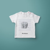 Schattigee Hand Getrokken Scherper Naam T-shirt