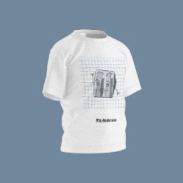 Schattigee Hand Getrokken Scherper Naam T-shirt