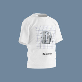 Schattigee Hand Getrokken Scherper Naam T-shirt