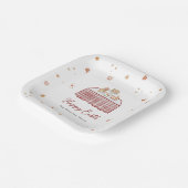 Schattigee Hand Getrokken Spring Paasbrunch Papieren Bordje (Gebogen)