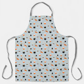 Schattigee Hand getrokken Sushi Chef Food Pattern  Schort (Voorkant)