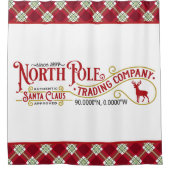 Schattigee handelsmaatschappij op de noordpool douchegordijn (Voorkant)