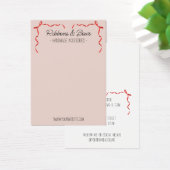 Schattigee Handgemaakte accessoires rode strik dis Visitekaartje (Bureau)