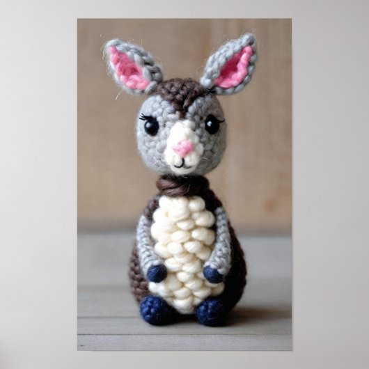 Schattigee handgemaakte Amigurumi Poster (Voorkant)