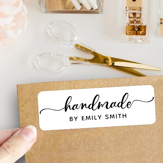 Schattigee Handgemaakte Kleine Bedrijfs of Kinder  Etiket