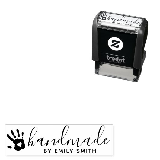 Schattigee Handgemaakte Kleine Bedrijfs of Kinder  Zelfinktende Stempel (In situ)