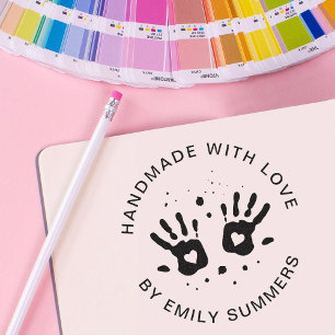 Schattigee Handgemaakte Kleine Bedrijfs of Kinder  Zelfinktende Stempel