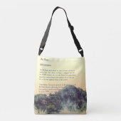 Schattigee handgeschilderde rode panda crossbody tas (Achterkant)