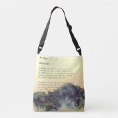 Schattigee handgeschilderde rode panda crossbody tas (Achterkant)