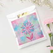 Schattigee handgetekende pastelbloem bedankzakje (Gezegeld)