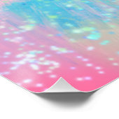 Schattigee handgetekende pastelbloem perfect poster (Hoek)