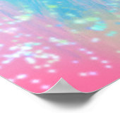 Schattigee handgetekende pastelbloem poster (Hoek)