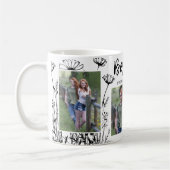 Schattigee Handgetekende Wildflowers 3 Photo Colla Koffiemok (Links)