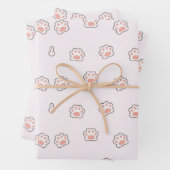 SCHATTIGEE HANDHOND INPAKPAPIER VEL (In situ)