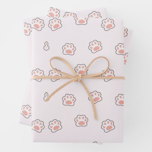 SCHATTIGEE HANDHOND INPAKPAPIER VEL (In situ)