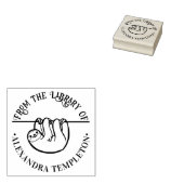 Schattigee hangende luiaard "uit de bibliotheek va rubberstempel (Gestempeld)