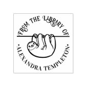 Schattigee hangende luiaard "uit de bibliotheek va rubberstempel (Afrduk)