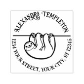 Schattigee hangende luidsprekernaam retouradres  zelfinktende stempel (Design)