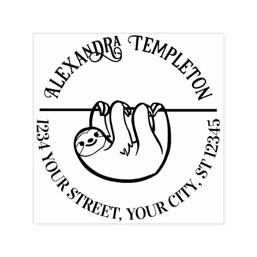 Schattigee hangende luidsprekernaam retouradres  zelfinktende stempel (Design)