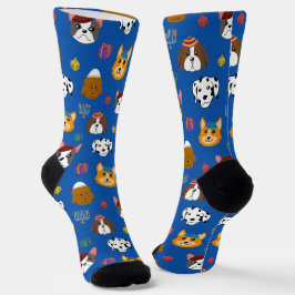 Schattigee Hannukah Dog Patterned Sokken