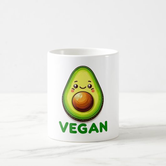 Schattigee Happy Avocado Vegan Lifestyle Koffiemok (Center)