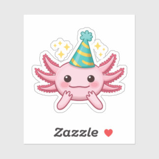 Schattigee Happy Axolotl Sticker