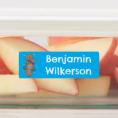 Schattigee Happy baby Platypus cartoon gepersonali Labels (Aangebracht)