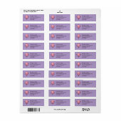 Schattigee Happy Balloon Retourlabels Etiket (Full Sheet)