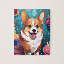 Schattigee Happy Birthday Corgi Dog