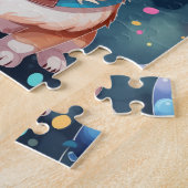 Schattigee Happy Birthday Corgi Dog Legpuzzel (Zijkant)