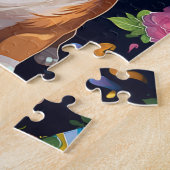 Schattigee Happy Birthday Corgi Dog Legpuzzel (Zijkant)