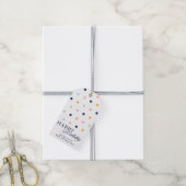 Schattigee Happy Birthday Kleurrijk Gepersonalisee Cadeaulabel (Met Touw)