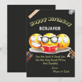 Schattigee Happy Birthday Trotse Familie Liefde Le (Voorkant / Achterkant)