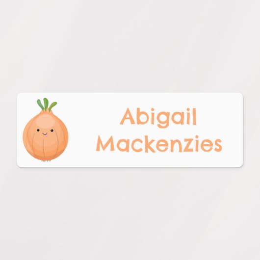 Schattigee Happy Brown Ui Groene cartoon gepersona Labels (Design 1)