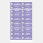 Schattigee Happy Bubble Tea Boba cartoon gepersona Labels (Vel)