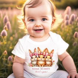 Schattigee Happy Bunny Girls Paaslente Romper