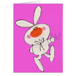 Schattigee Happy Bunny Pink Verjaardag