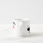 Schattigee Happy Cartoon Border Collie Espresso Mo Kop (Achterkant)