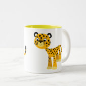 Schattigee Happy Cartoon Cheetah Mok (Voorkant rechts)