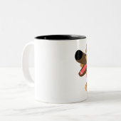 Schattigee Happy Cartoon Duitse Herder Mok (Voorkant links)